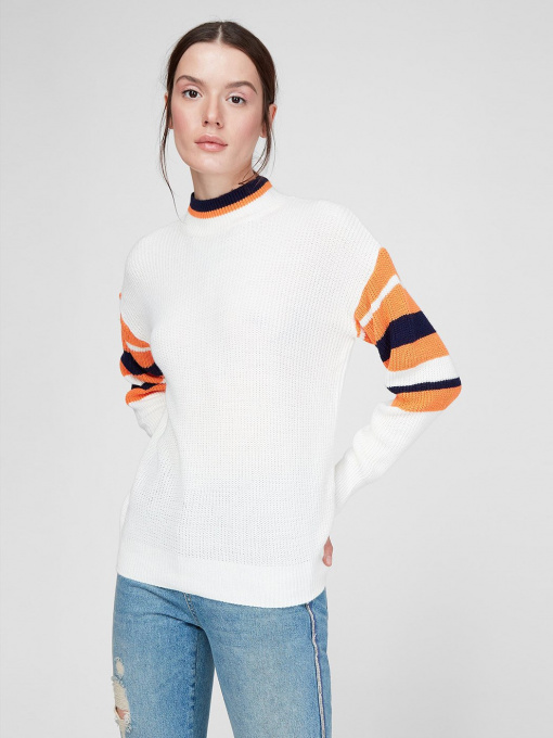 Свитер Sassofono модель A201-SC-28209, Молочний Фото