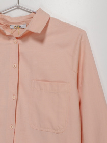 Рубашка повседневная Sassofono модель A192-SC-9978 Пудровий Фото