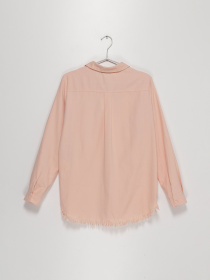 Рубашка повседневная Sassofono модель A192-SC-9978 Пудровий Фото