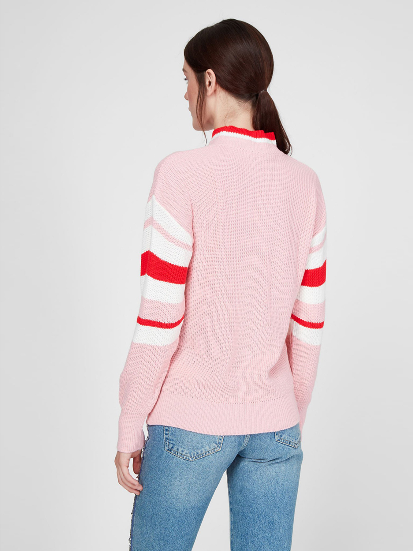 Свитер Sassofono модель A201-SC-28209, Рожевий Фото