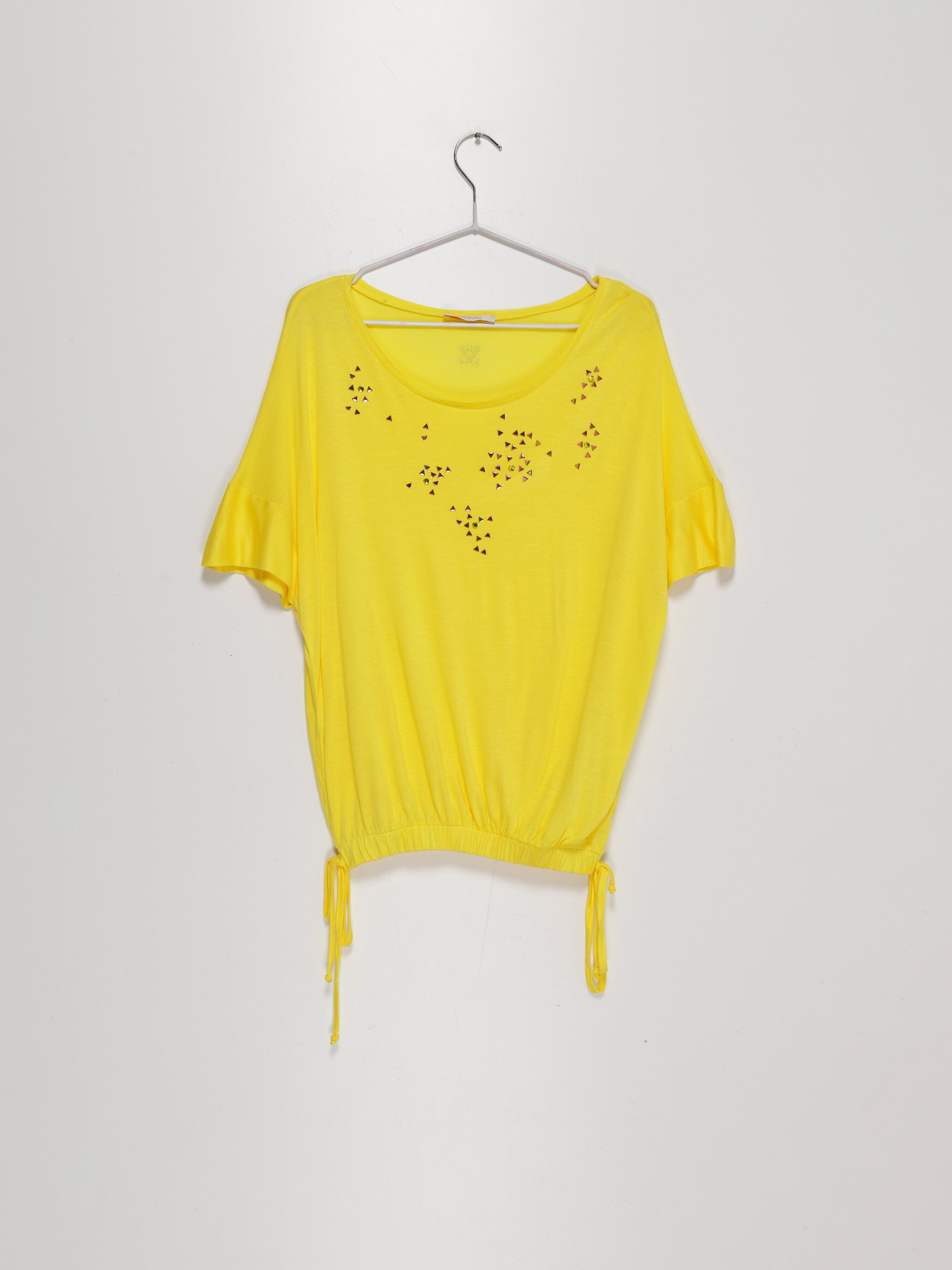 Футболка Sassofono модель A192-SF-13575 Жовтий Фото