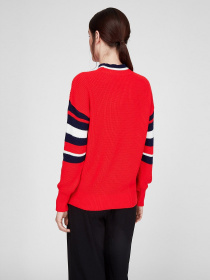 Свитер Sassofono модель A201-SC-28209, Червоний Фото