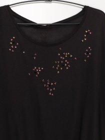 Футболка Sassofono модель A192-SF-13575 Чорний Фото