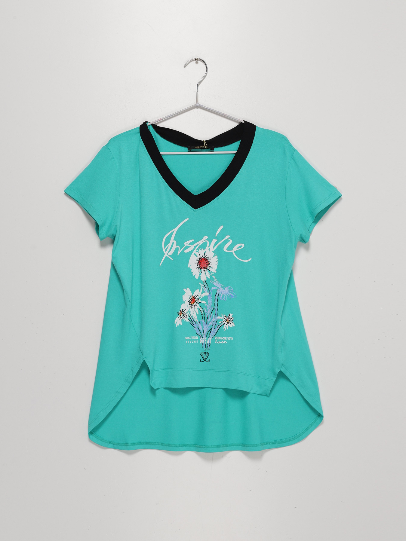 Футболка Sassofono модель A192-SF-306111-1 МЯТНИЙ Фото