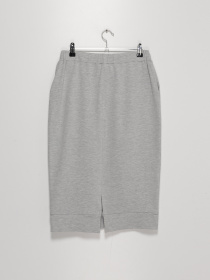 Юбка мини Sassofono модель A192-SF-406082 МЕЛАНЖЕВИЙ Фото