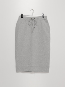 Юбка мини Sassofono модель A192-SF-406082 МЕЛАНЖЕВИЙ Фото