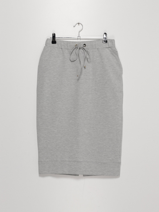 Юбка мини Sassofono модель A192-SF-406082 МЕЛАНЖЕВИЙ Фото