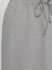 Спідниця міні Sassofono модель A192-SF-406082 МЕЛАНЖЕВИЙ Фото