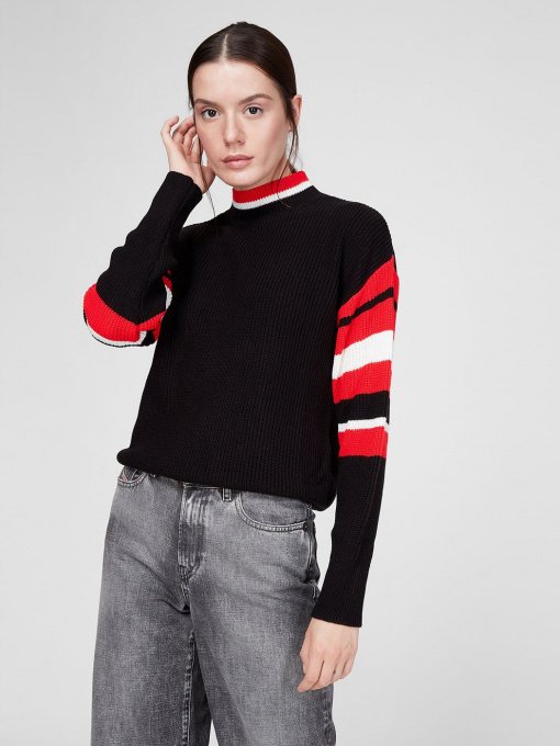 Свитер Sassofono модель A201-SC-28209, Чорний Фото