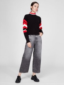 Свитер Sassofono модель A201-SC-28209, Чорний Фото