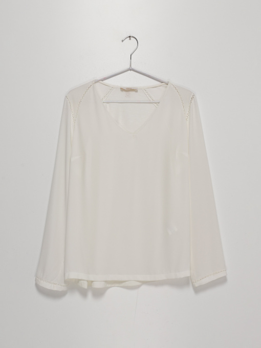 Блуза Sassofono модель A192-SF-629111 МОЛОЧНИЙ Фото