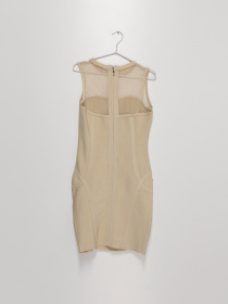 Сукня міні Sassofono модель A192-SF-70108 Бежевий Фото