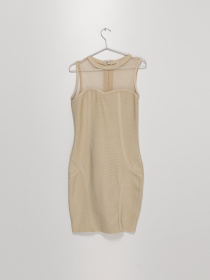 Сукня міні Sassofono модель A192-SF-70108 Бежевий Фото