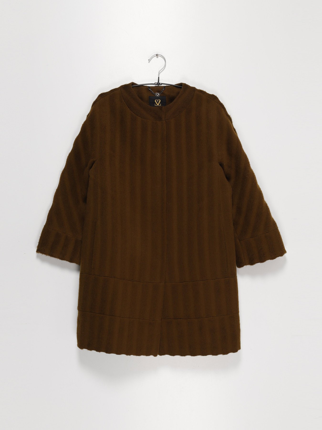 Пальто Sassofono модель A201-SF-105301 КОРИЧНЕВИЙ Фото