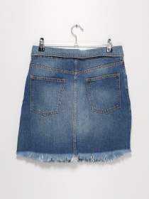 Юбка мини Sassofono модель A202-SC-22167 Блакитний Фото