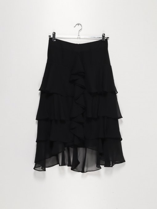 Юбка миди Sassofono модель A202-SC-22187 ЧОРНИЙ Фото