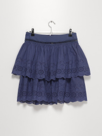 Юбка мини Sassofono модель A202-SC-22190 Індиго Фото