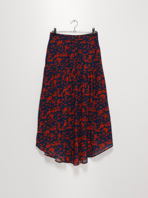 Юбка миди Sassofono модель A202-SC-22198 СИНІЙ Фото