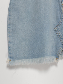 Юбка мини Sassofono модель A202-SC-22199 Блакитний Фото