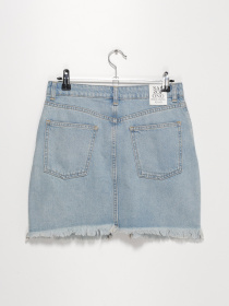 Юбка мини Sassofono модель A202-SC-22199 Блакитний Фото