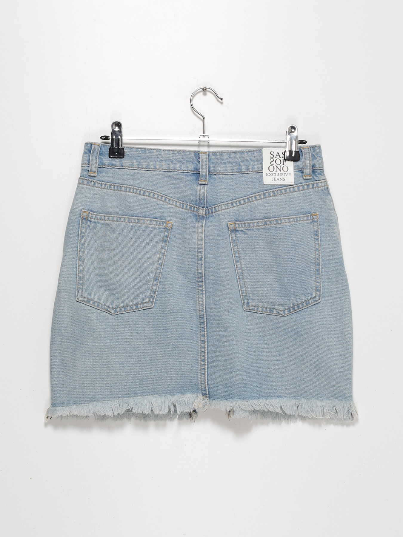 Юбка мини Sassofono модель A202-SC-22199 Блакитний Фото