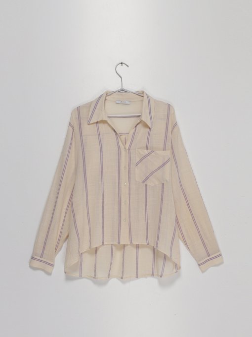 Рубашка Sassofono модель A202-SC-34464 Молочний Фото