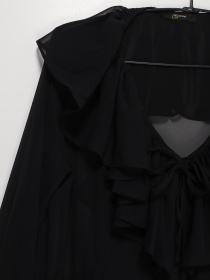 Сукня міді Sassofono модель A202-SC-42990 ЧОРНИЙ Фото