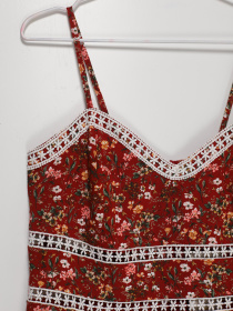 Платье мини Sassofono модель A202-SC-43002 ЦЕГЛЯНИЙ Фото