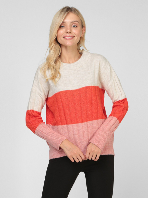 Свитер Sassofono модель A201-SC-5096-3, Кораловий Фото