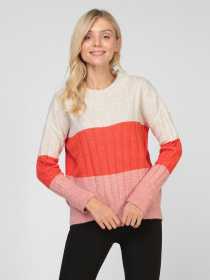 Свитер Sassofono модель A201-SC-5096-3, Кораловий Фото