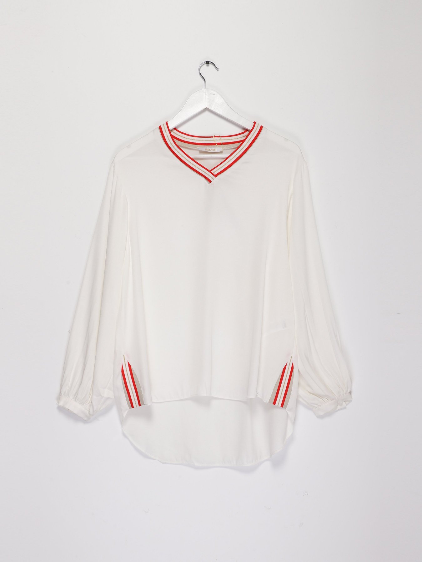 Блуза Sassofono модель A202-SF-201111-1 МОЛОЧНИЙ Фото