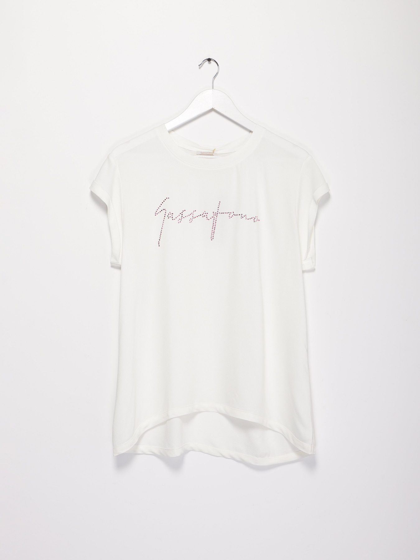 Футболка Sassofono модель A202-SF-207111-6 МОЛОЧНИЙ-ЕЛЕКТРИК Фото