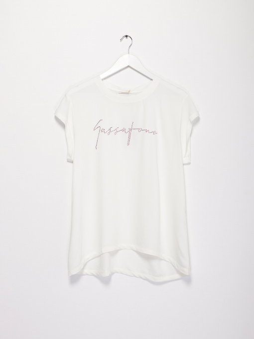 Футболка Sassofono модель A202-SF-207111-6 МОЛОЧНИЙ-ЕЛЕКТРИК Фото