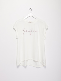 Футболка Sassofono модель A202-SF-207111-6 МОЛОЧНИЙ-ЕЛЕКТРИК Фото