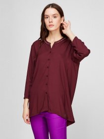 Туника Sassofono модель A191-SF-156151, БОРДОВИЙ Фото