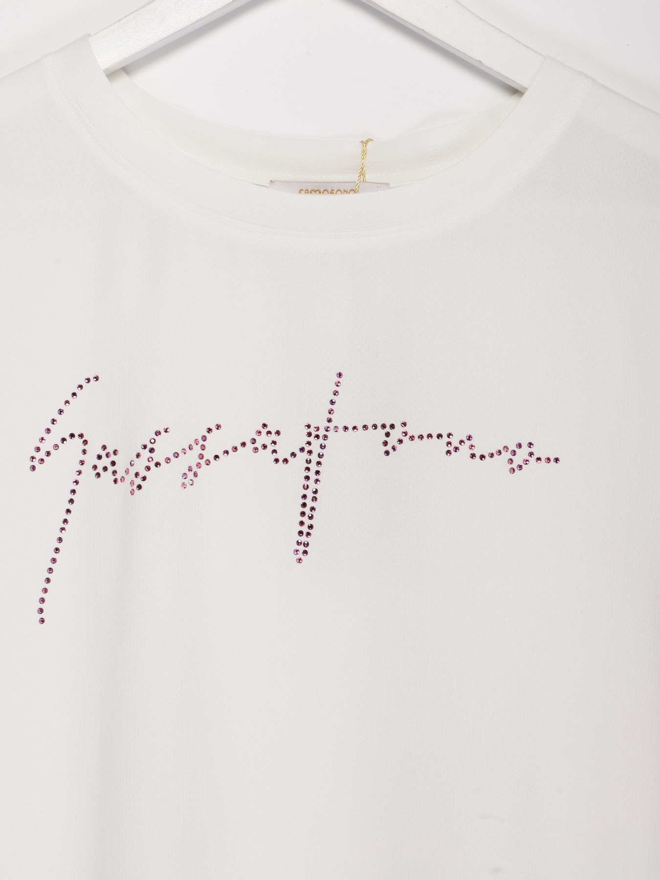 Футболка Sassofono модель A202-SF-207111-6 МОЛОЧНИЙ-ПУДРОВИЙ Фото