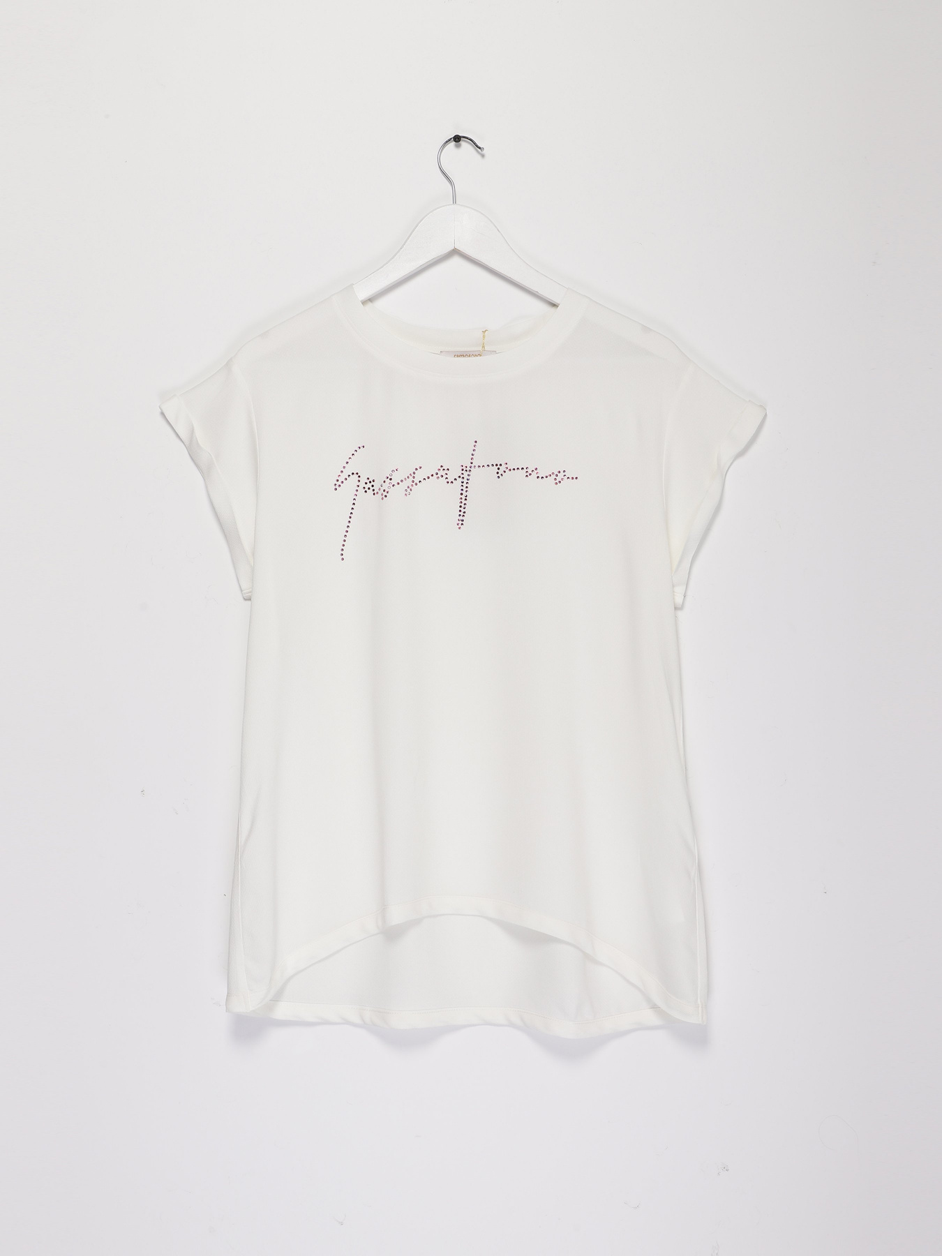 Футболка Sassofono модель A202-SF-207111-6 МОЛОЧНИЙ-ПУДРОВИЙ Фото