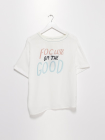 Футболка Sassofono модель A202-SF-236111-1 Молочний Фото