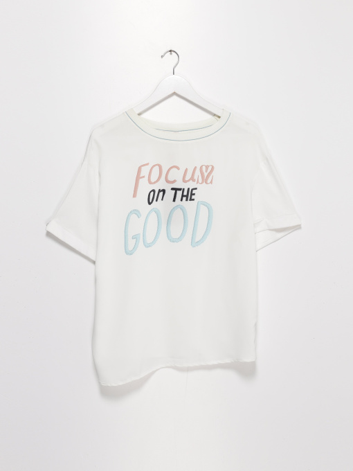 Футболка Sassofono модель A202-SF-236111-1 Молочний Фото