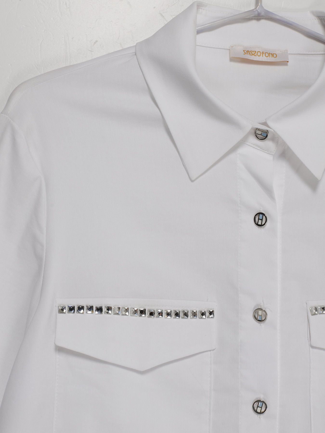 Сорочка Sassofono модель A202-SF-420152-1 БІЛИЙ Фото