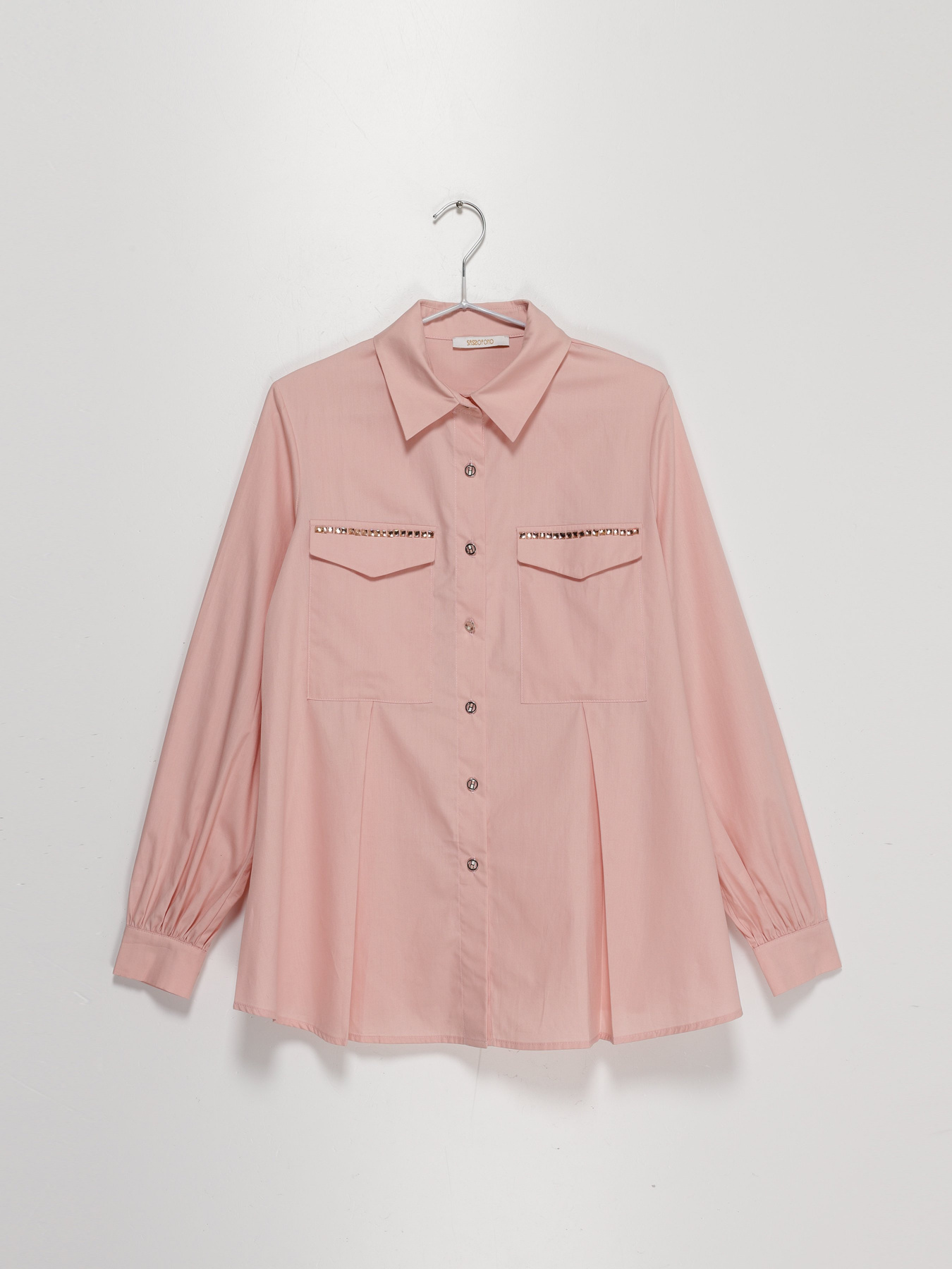 Сорочка Sassofono модель A202-SF-420152-1 ПУДРОВИЙ Фото