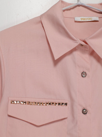 Сорочка Sassofono модель A202-SF-420152-1 ПУДРОВИЙ Фото