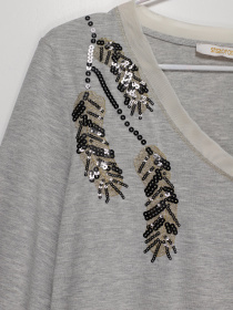 Лонгслив Sassofono модель A202-SF-46415 СІРИЙ Фото