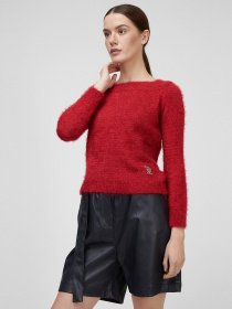 Свитер Sassofono модель A201-SC-6786, Червоний Фото
