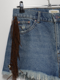 Шорты джинсовые Sassofono модель A202-SF-60551 Блакитний Фото