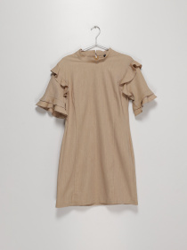 Платье мини Sassofono модель A191-SC-115171 КЕМЕЛ Фото