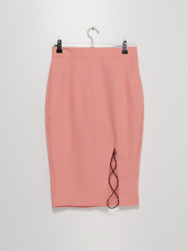 Юбка миди Sassofono модель A191SC8YE143 ПУДРОВИЙ Фото