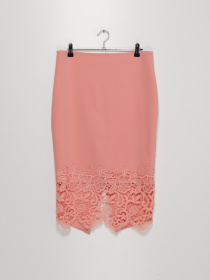 Спідниця міді Sassofono модель A191SC8YE355 ПУДРОВИЙ Фото