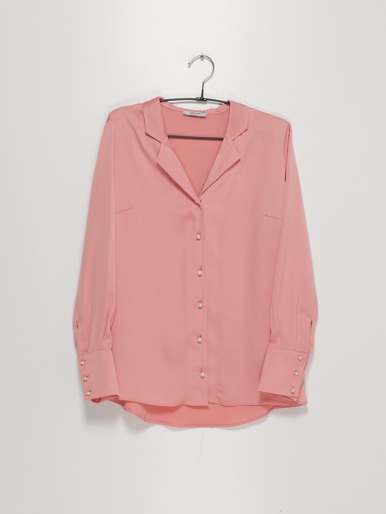 Рубашка Sassofono модель A191SC8YG110 ПУДРОВИЙ Фото