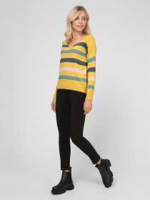 Свитер Sassofono модель A201-SC-7128, Гірчиця Фото